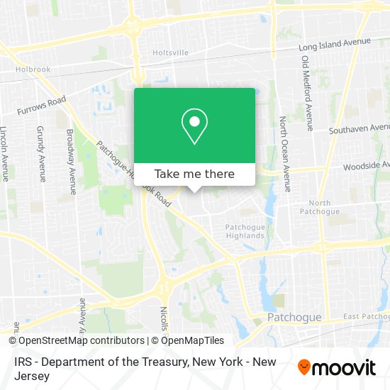 IRS - Department of the Treasury map