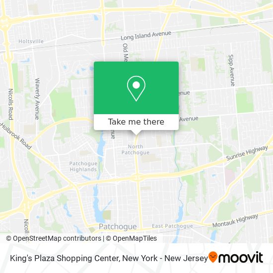 Mapa de King's Plaza Shopping Center