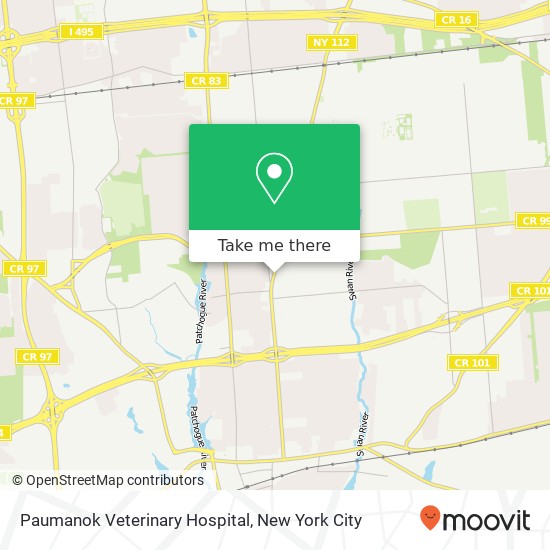 Mapa de Paumanok Veterinary Hospital