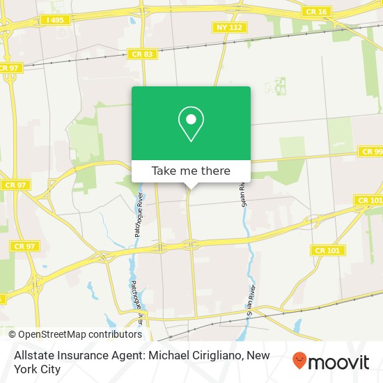 Mapa de Allstate Insurance Agent: Michael Cirigliano