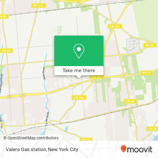 Mapa de Valero Gas station