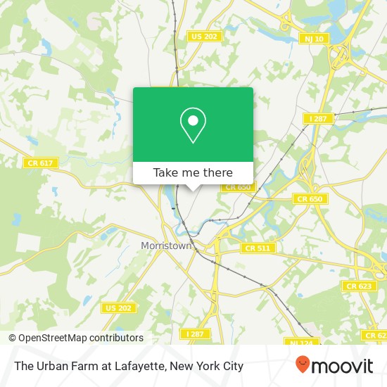 The Urban Farm at Lafayette map