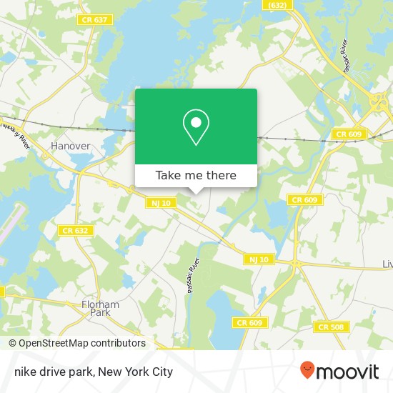 Mapa de nike drive park