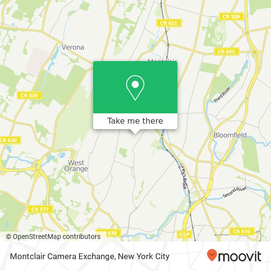 Mapa de Montclair Camera Exchange
