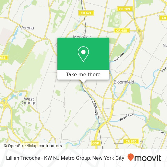 Lillian Tricoche - KW NJ Metro Group map