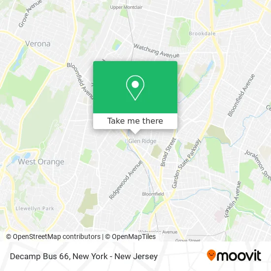 Mapa de Decamp Bus 66