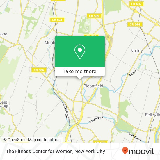 The Fitness Center for Women map