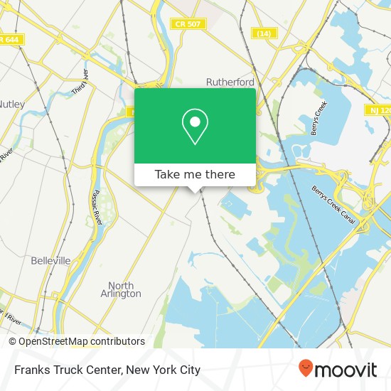 Mapa de Franks Truck Center