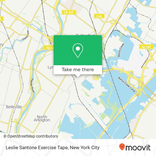 Mapa de Leslie Santone Exercise Tape