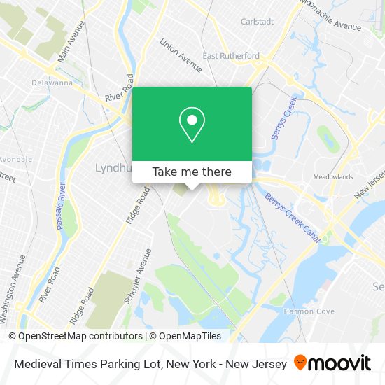 Medieval Times Parking Lot map