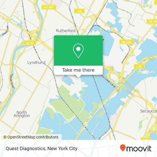 Quest Diagnostics map