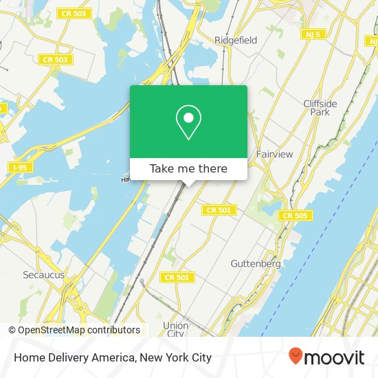 Mapa de Home Delivery America