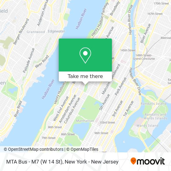 Mapa de MTA Bus - M7 (W 14 St)