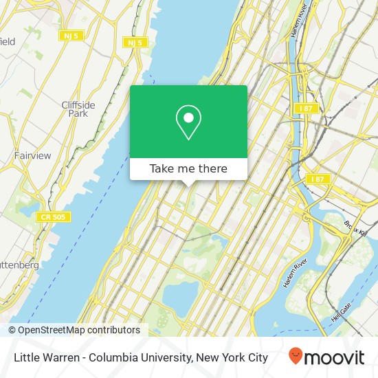 Mapa de Little Warren - Columbia University