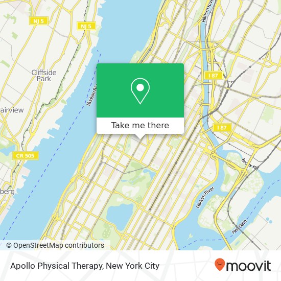 Apollo Physical Therapy map