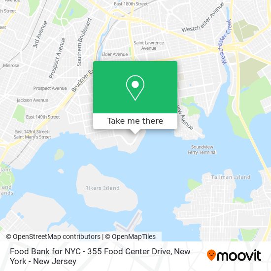 Food Bank for NYC - 355 Food Center Drive map