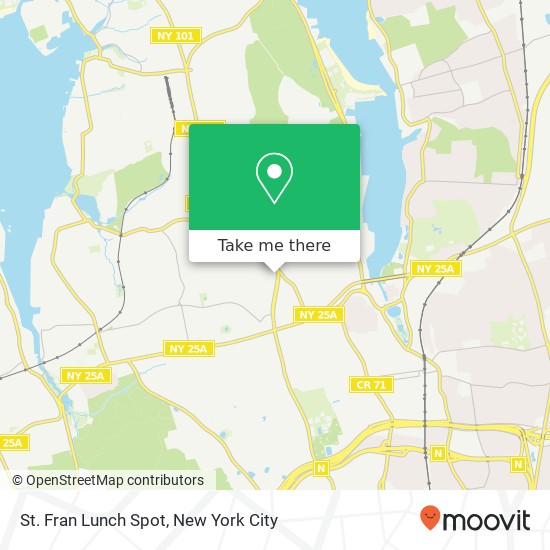 St. Fran Lunch Spot map