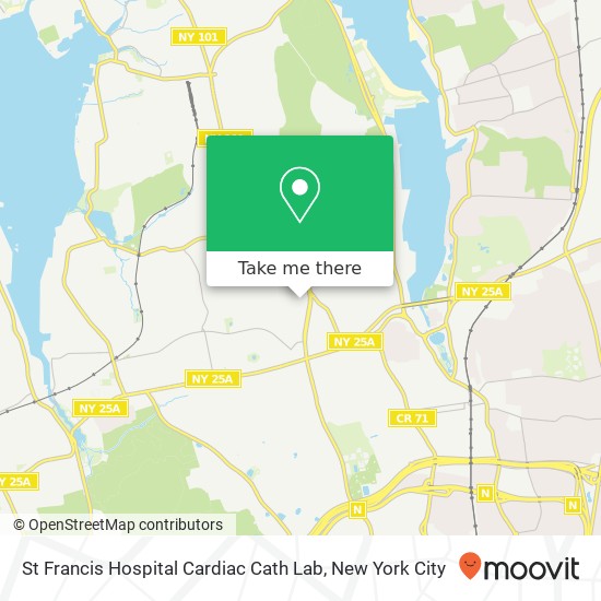 St Francis Hospital Cardiac Cath Lab map