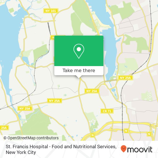 Mapa de St. Francis Hospital - Food and Nutritional Services