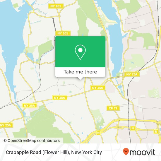 Mapa de Crabapple Road (Flower Hill)
