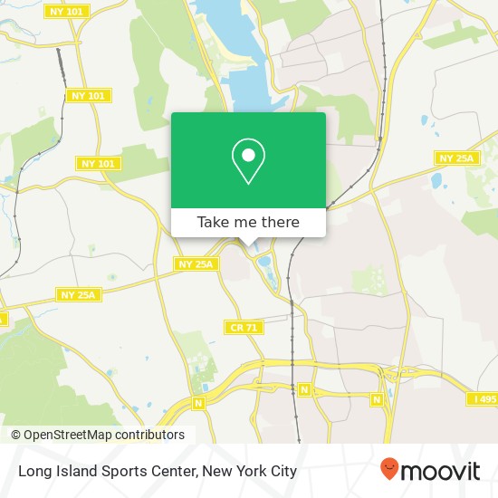 Long Island Sports Center map