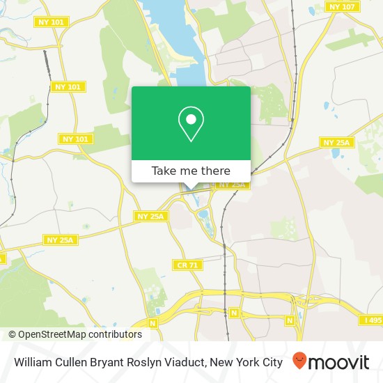 Mapa de William Cullen Bryant Roslyn Viaduct