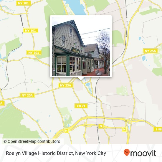 Roslyn Village Historic District map