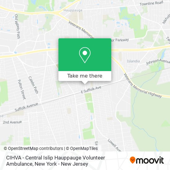 CIHVA - Central Islip Hauppauge Volunteer Ambulance map