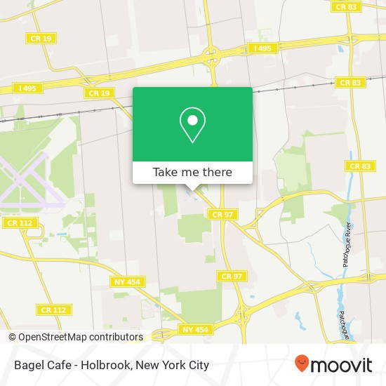 Mapa de Bagel Cafe - Holbrook