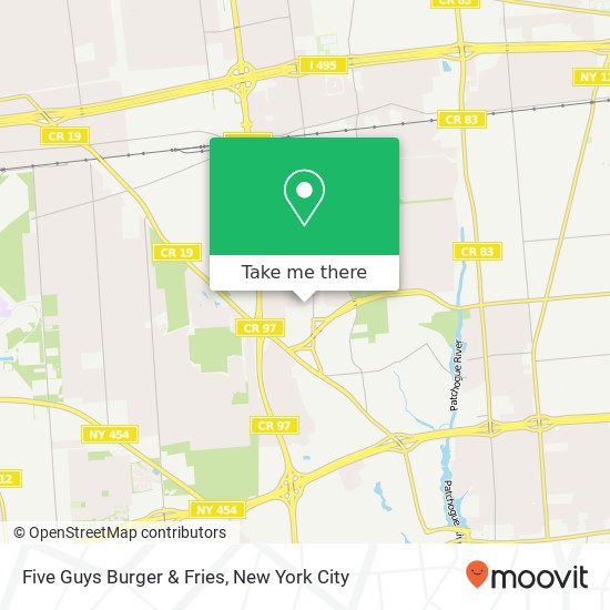 Five Guys Burger & Fries map