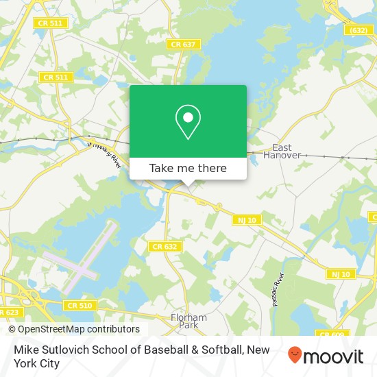 Mapa de Mike Sutlovich School of Baseball & Softball