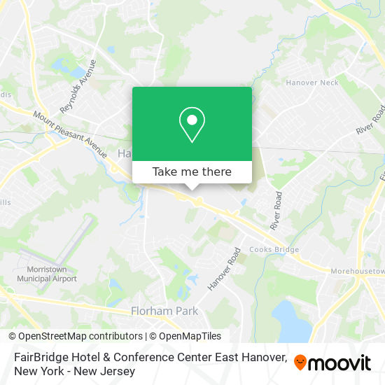 Mapa de FairBridge Hotel & Conference Center East Hanover