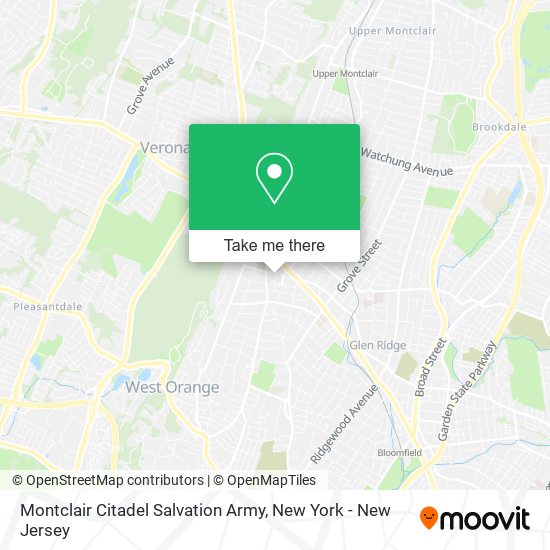 Mapa de Montclair Citadel Salvation Army