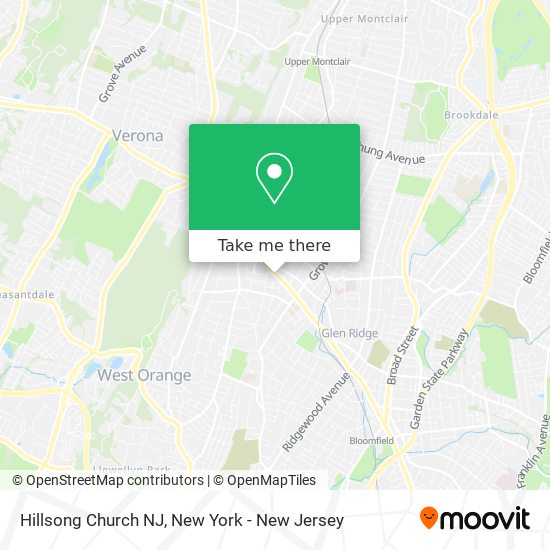 Hillsong Church NJ map