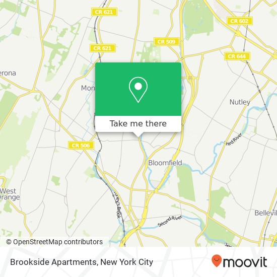 Mapa de Brookside Apartments