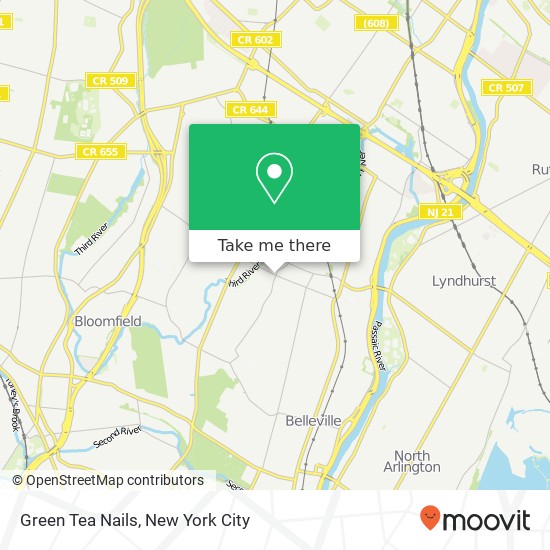 Mapa de Green Tea Nails