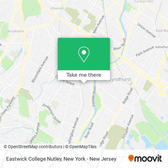 Eastwick College Nutley map