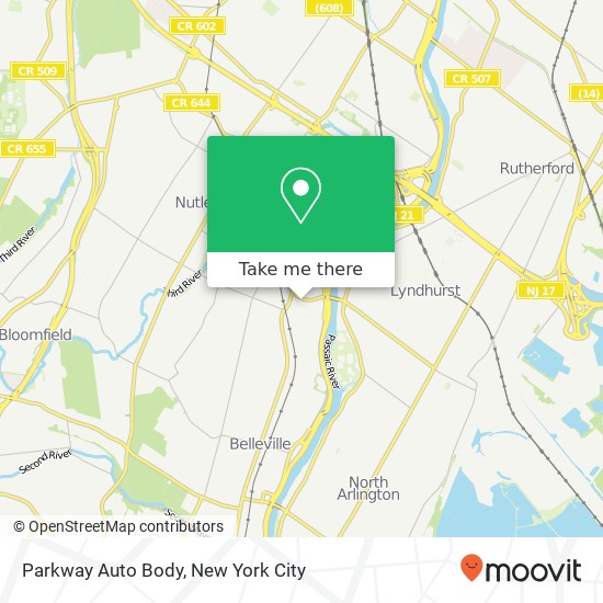 Parkway Auto Body map