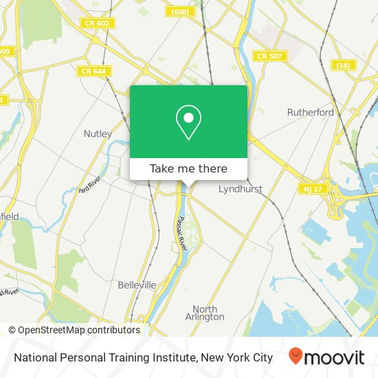 Mapa de National Personal Training Institute