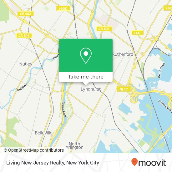 Living New Jersey Realty map