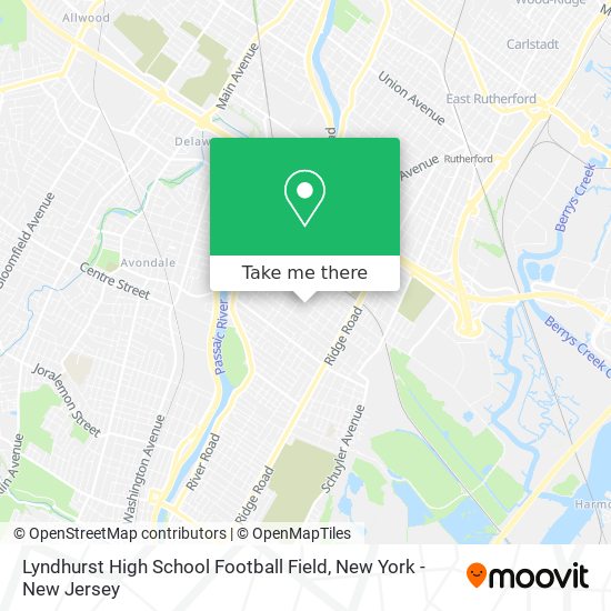 Mapa de Lyndhurst High School Football Field