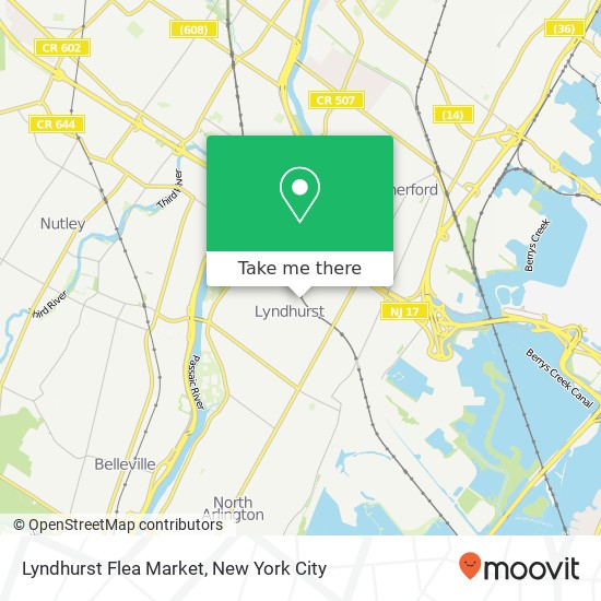 Mapa de Lyndhurst Flea Market