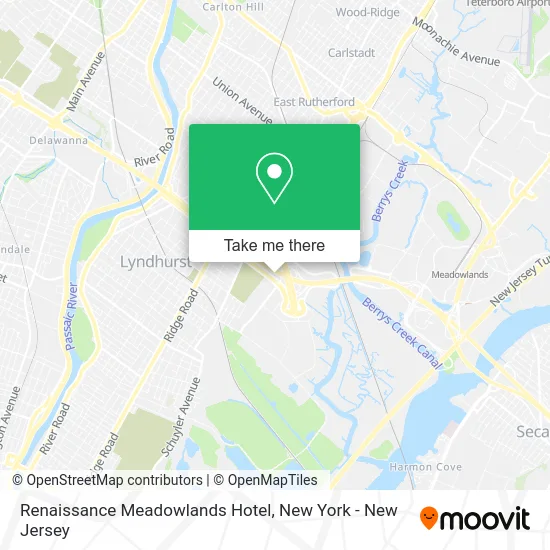 Renaissance Meadowlands Hotel map
