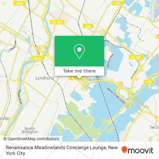 Renaissance Meadowlands Concierge Lounge map