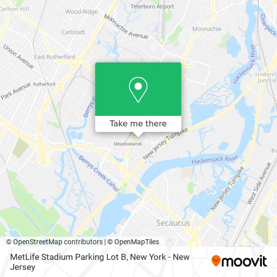 How to get to MetLife Stadium Parking Lot B in East Rutherford, Nj by Bus  or Subway?