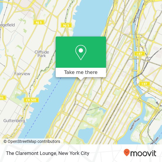 Mapa de The Claremont Lounge