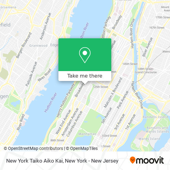 New York Taiko Aiko Kai map
