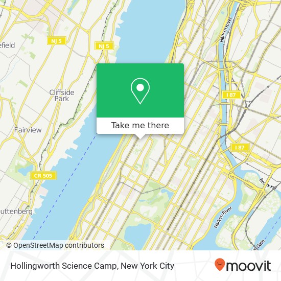 Mapa de Hollingworth Science Camp