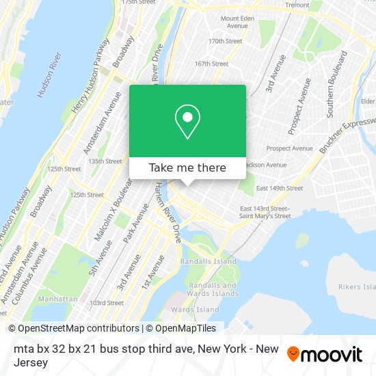 mta bx 32 bx 21 bus stop third ave map