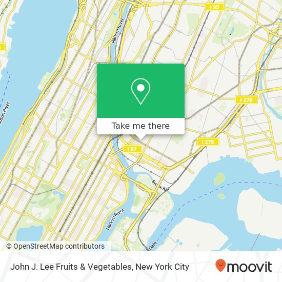 John J. Lee Fruits & Vegetables map